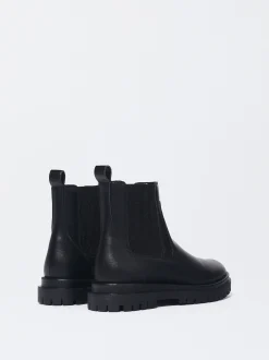 PARFOIS Botas Chelsea Rasas Negro New