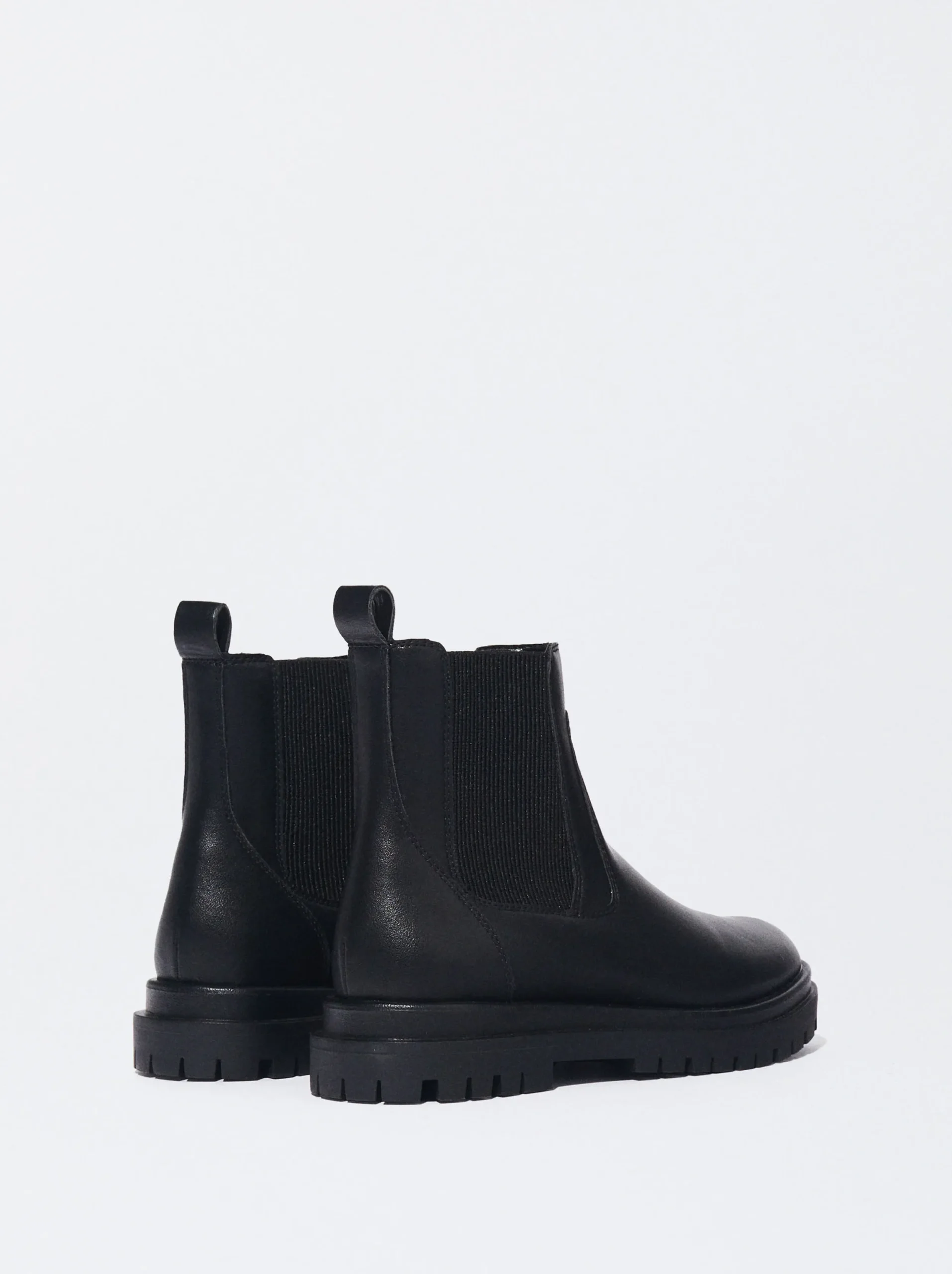 PARFOIS Botas Chelsea Rasas Negro New