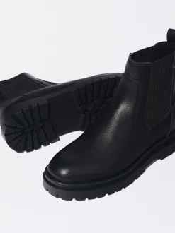 PARFOIS Botas Chelsea Rasas Negro New
