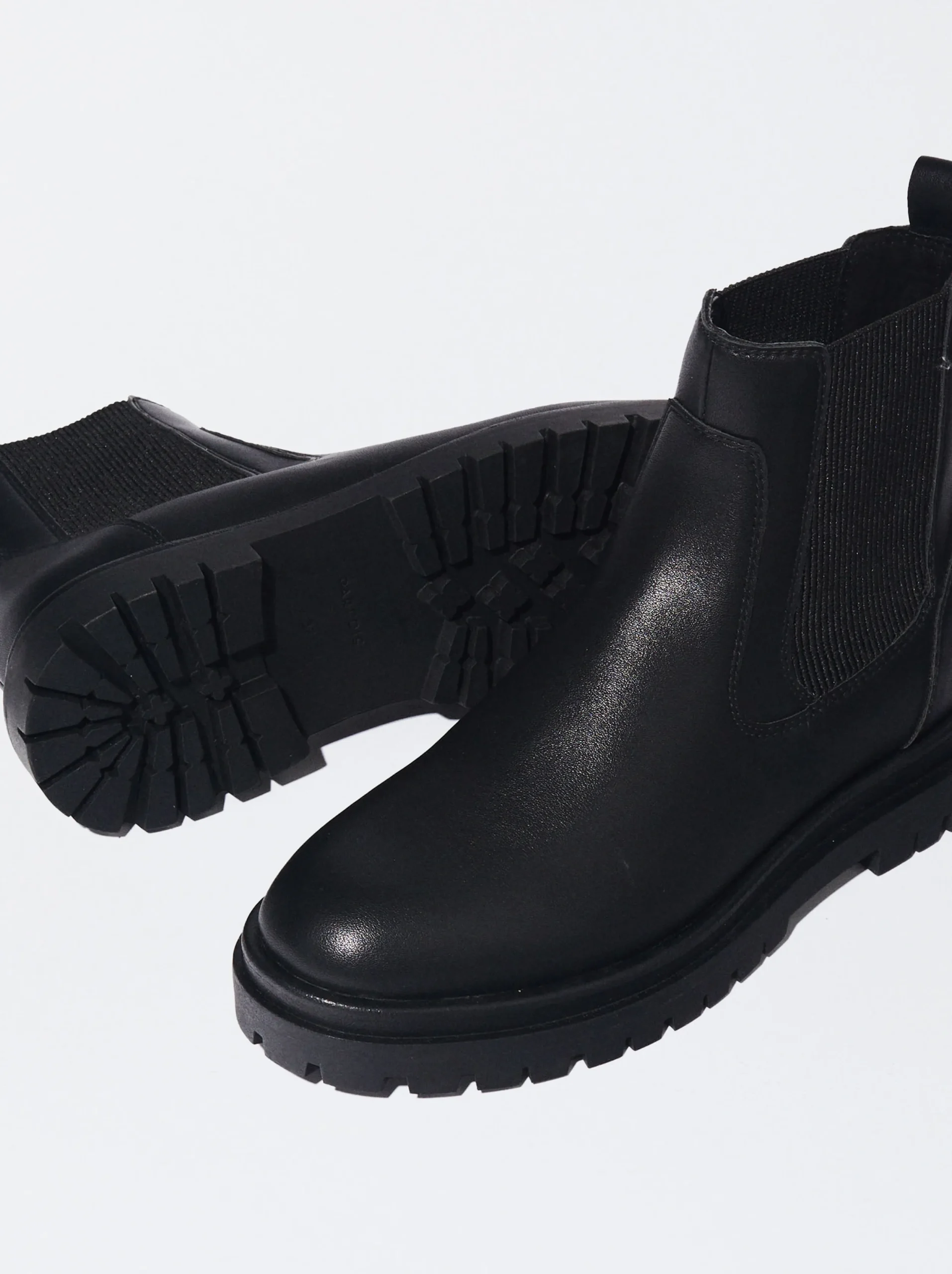 PARFOIS Botas Chelsea Rasas Negro New