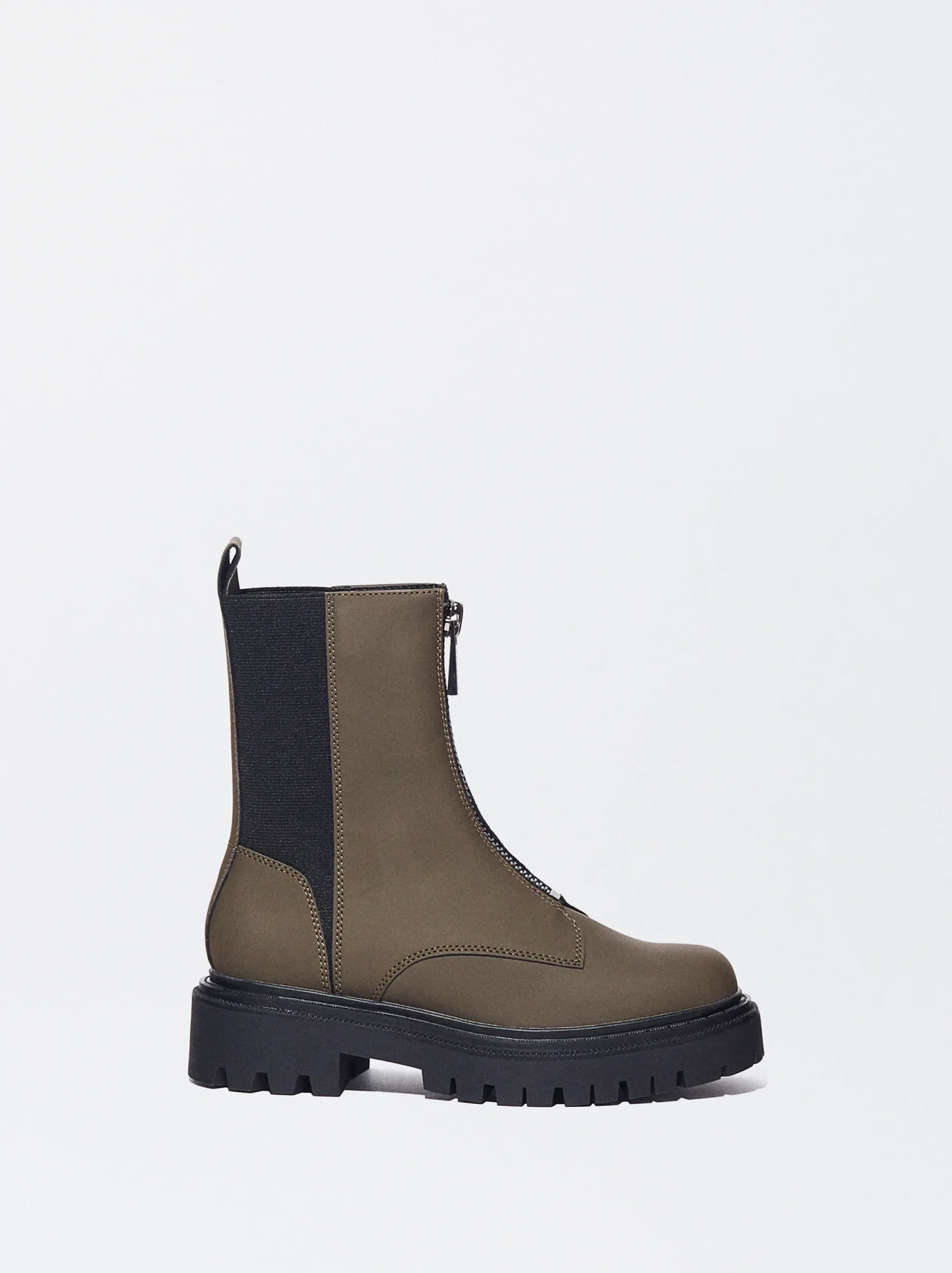 PARFOIS Botas Con Suela Track Caqui Flash Sale