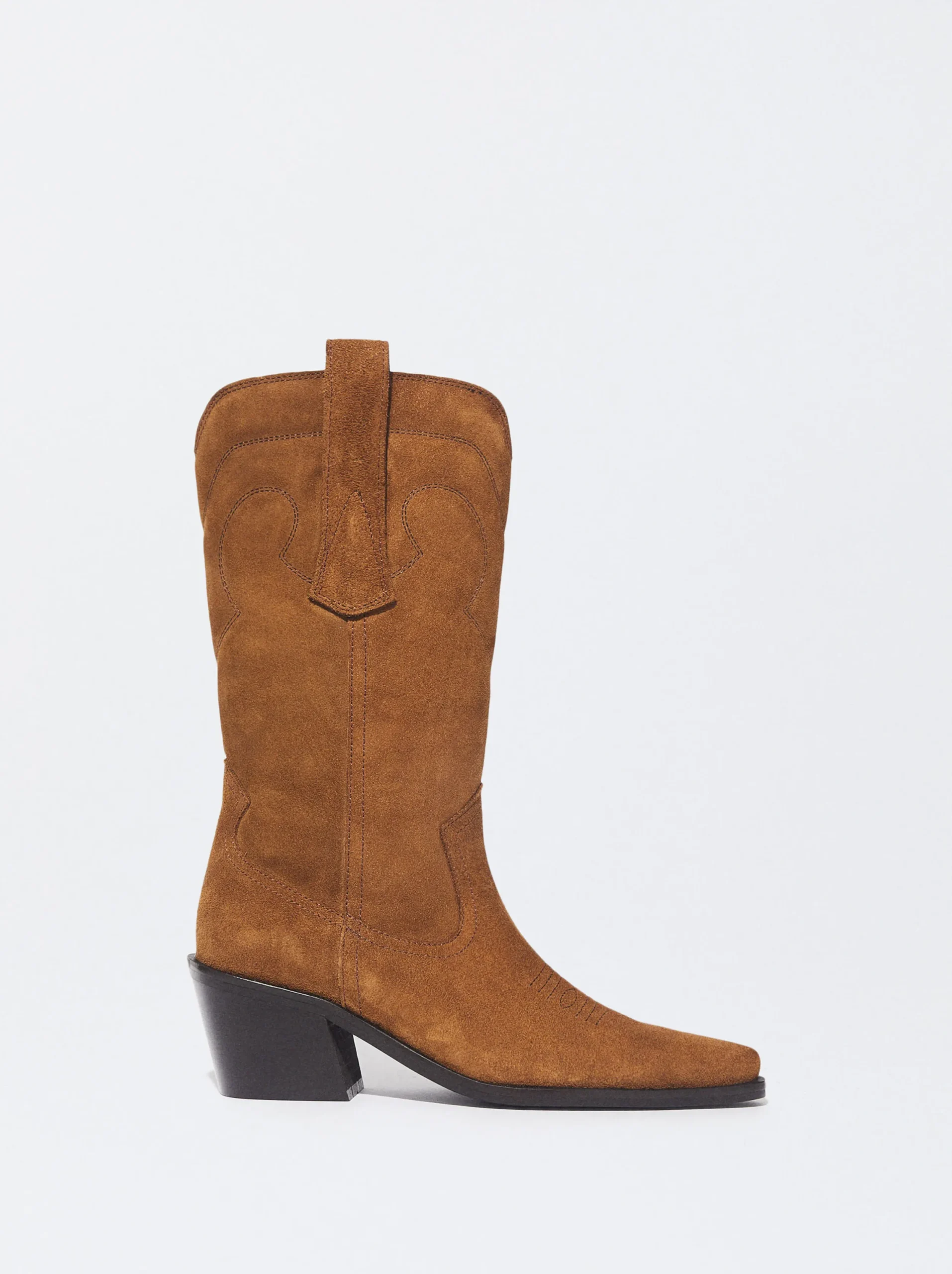 PARFOIS Botas De Piel Cowboy Marrón Best