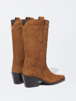 PARFOIS Botas De Piel Cowboy Marrón Best