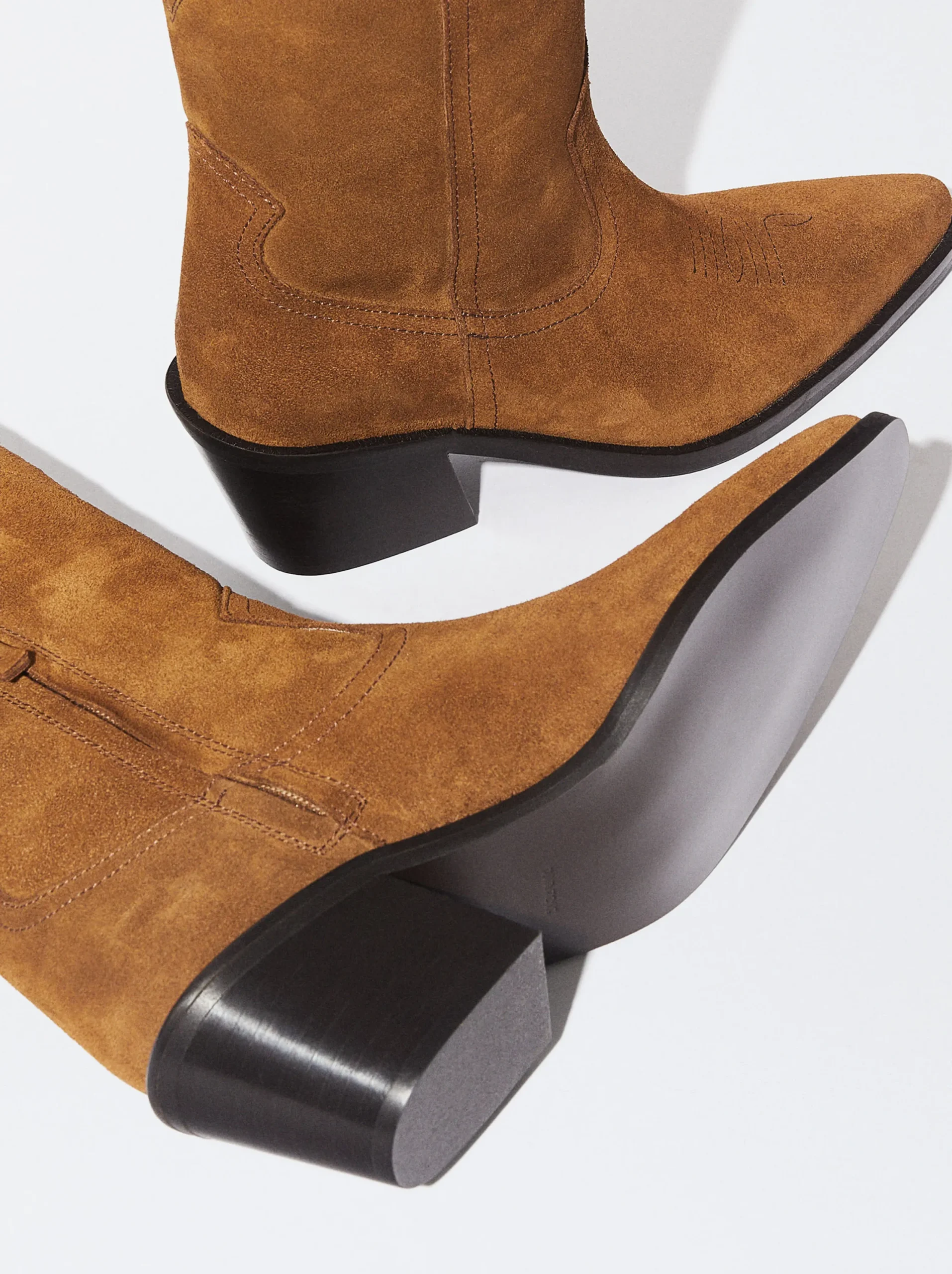 PARFOIS Botas De Piel Cowboy Marrón Best