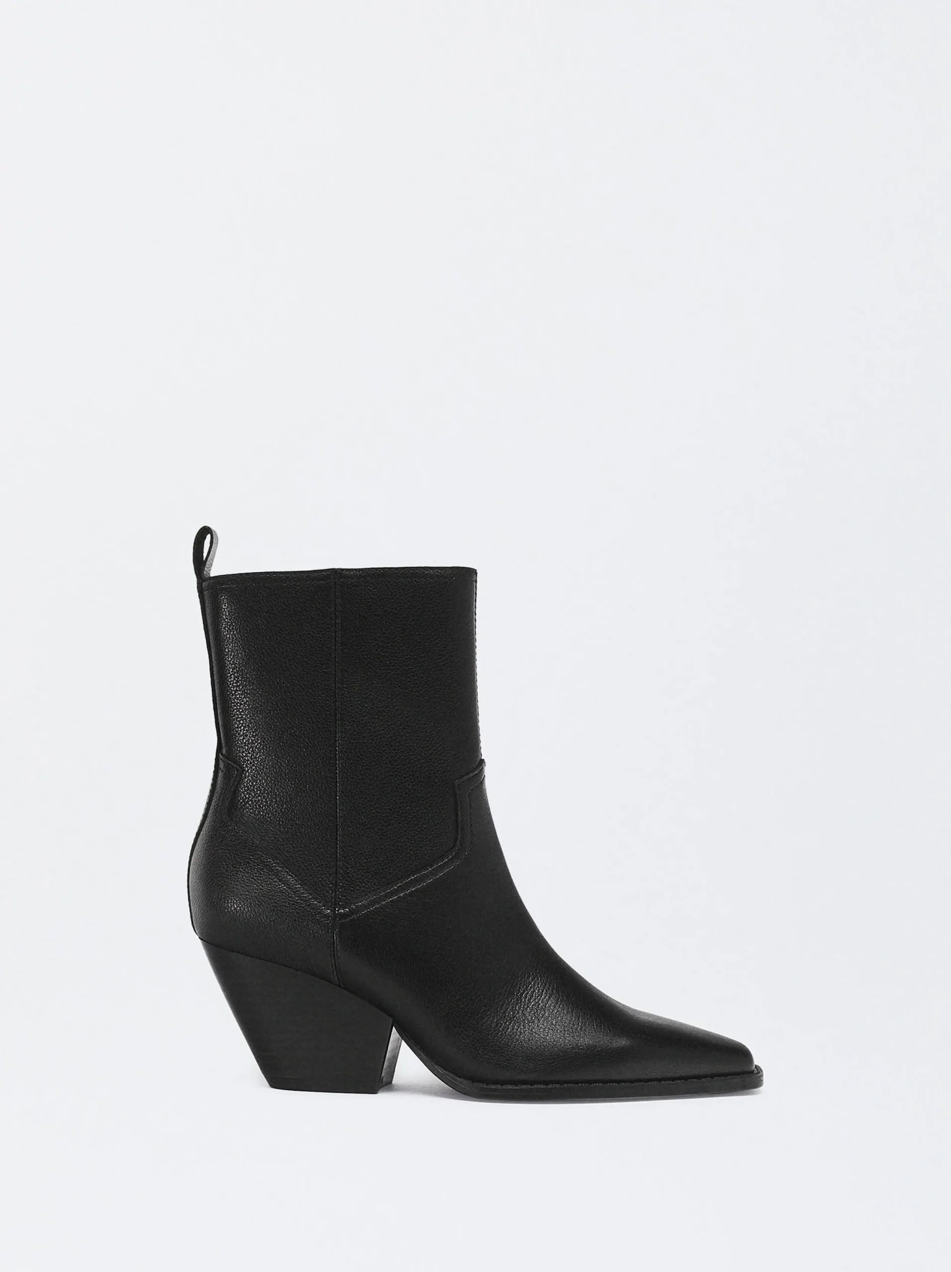 PARFOIS Botas De Piel Cowboy Negro Hot