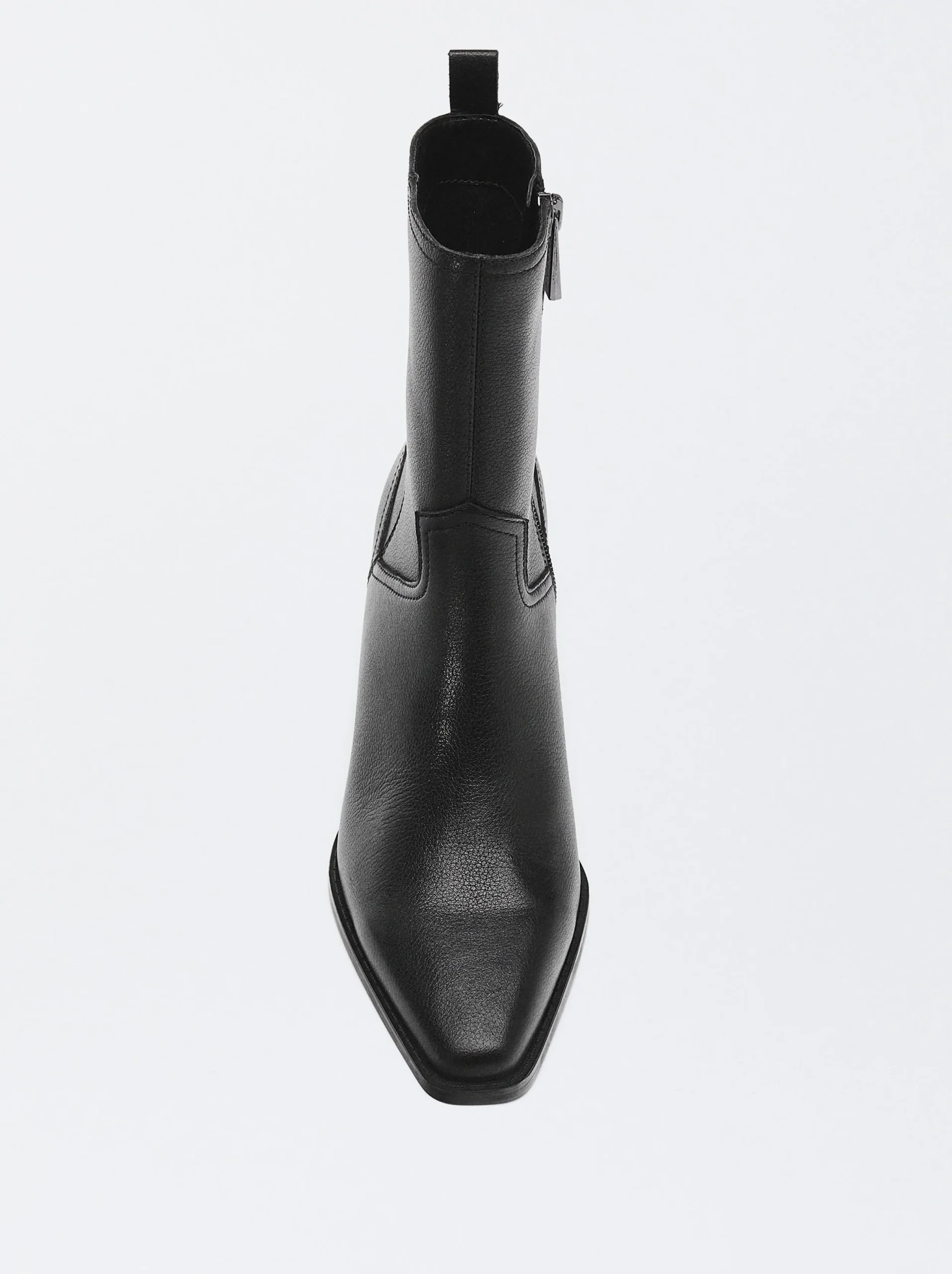 PARFOIS Botas De Piel Cowboy Negro Hot