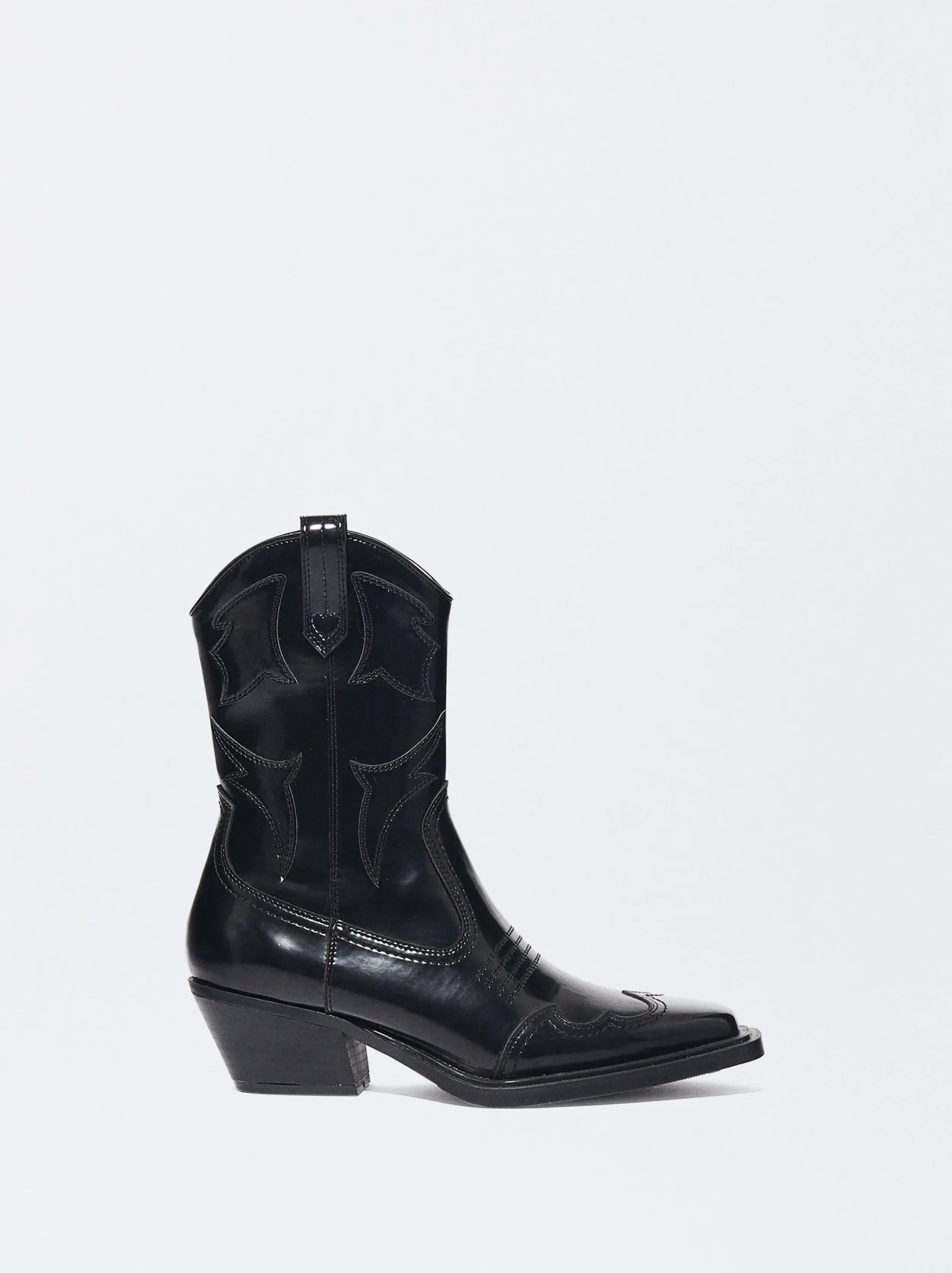 PARFOIS Botín Cowboy Acharolado Negro Clearance