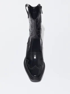 PARFOIS Botín Cowboy Acharolado Negro Clearance