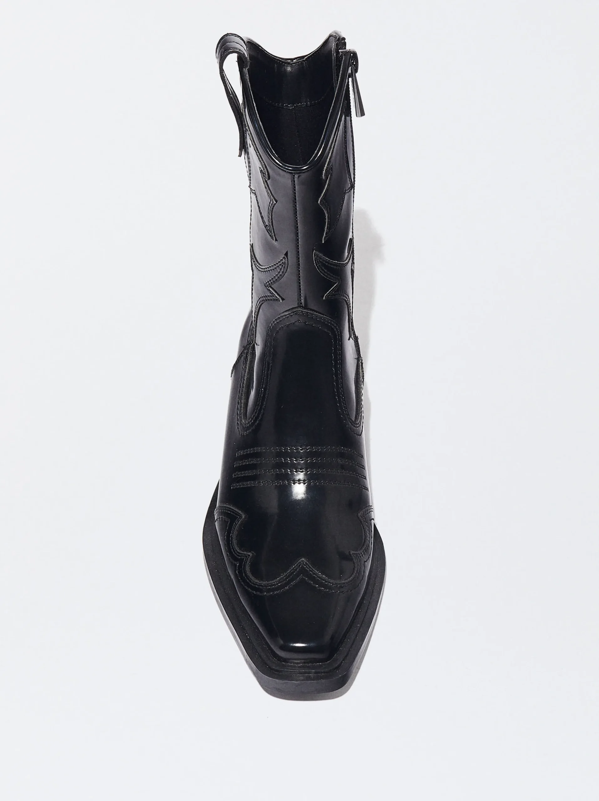 PARFOIS Botín Cowboy Acharolado Negro Clearance