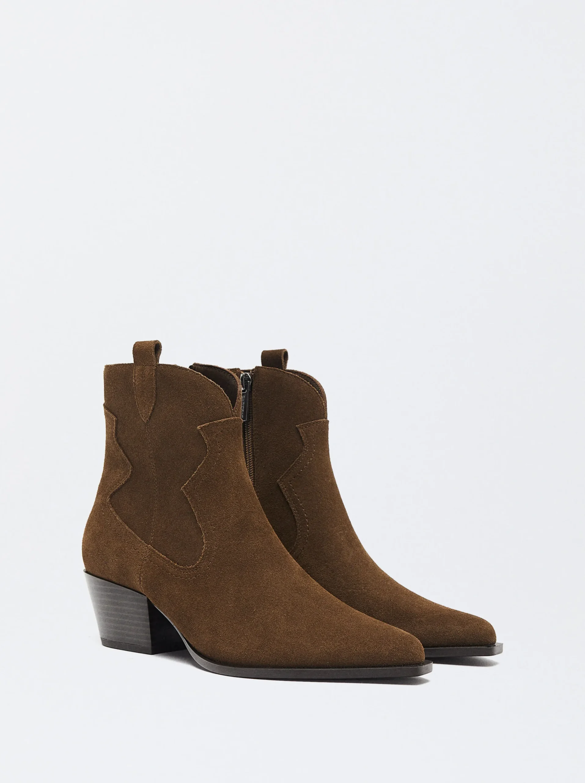 PARFOIS Botín Cowboy De Piel Marrón Clearance