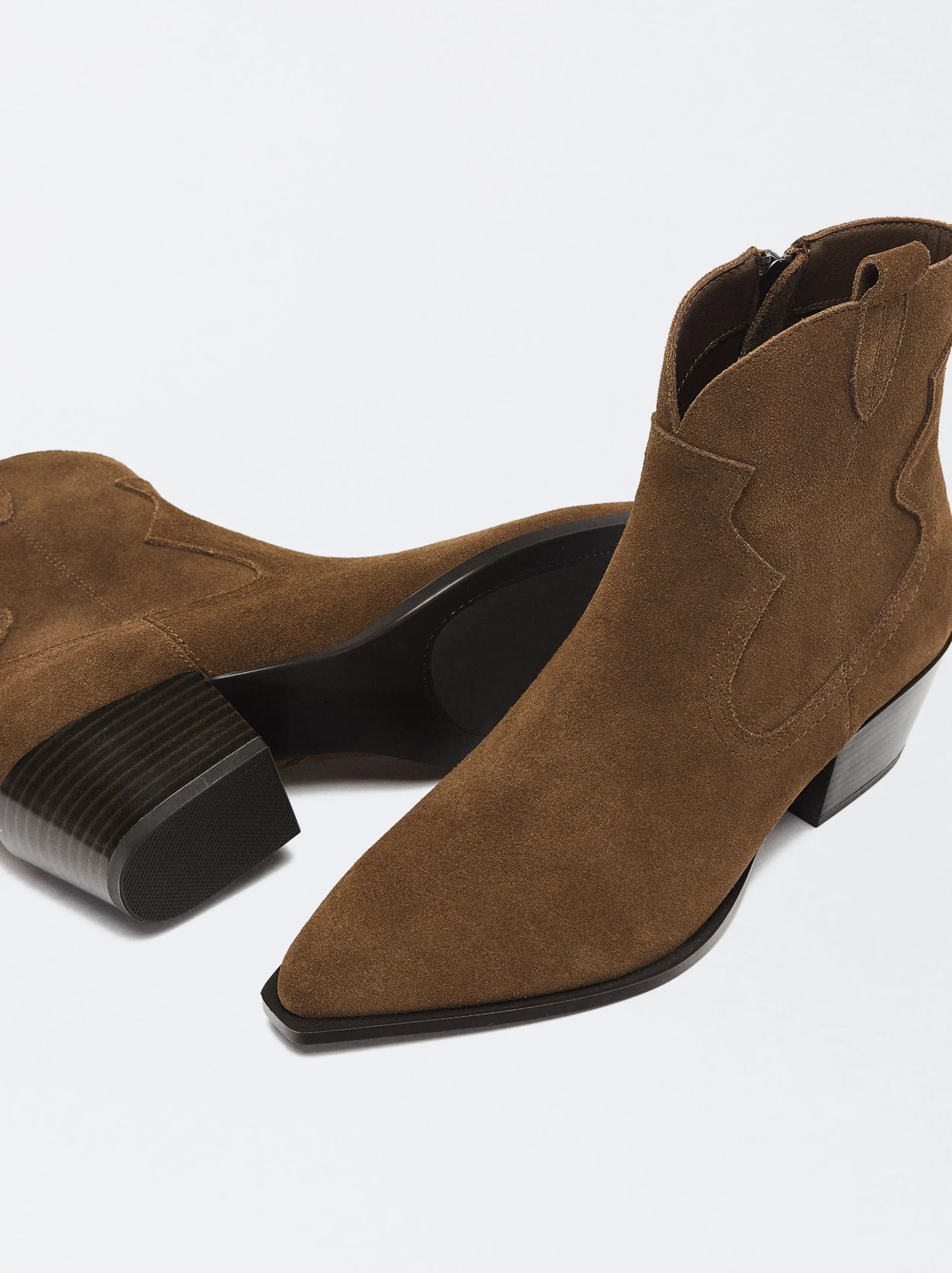 PARFOIS Botín Cowboy De Piel Marrón Clearance