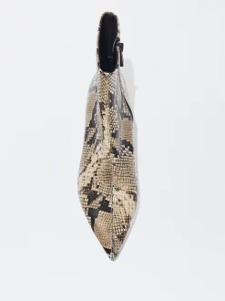 PARFOIS Botín Estampado Animal Tacón Kitten Beige Best Sale