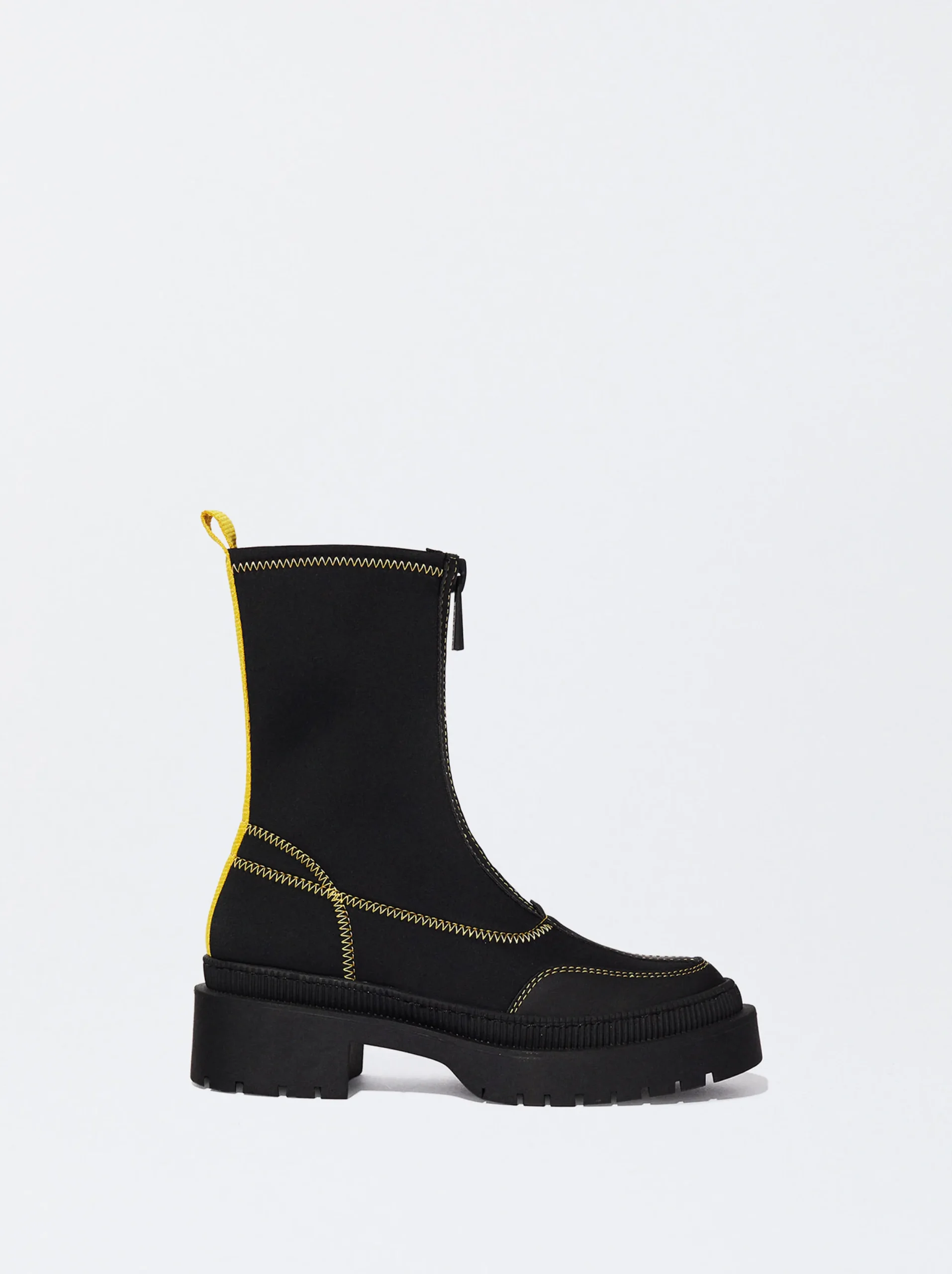 PARFOIS Botín Stretch Pespuntes Negro Cheap