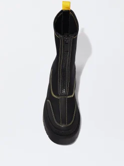 PARFOIS Botín Stretch Pespuntes Negro Cheap