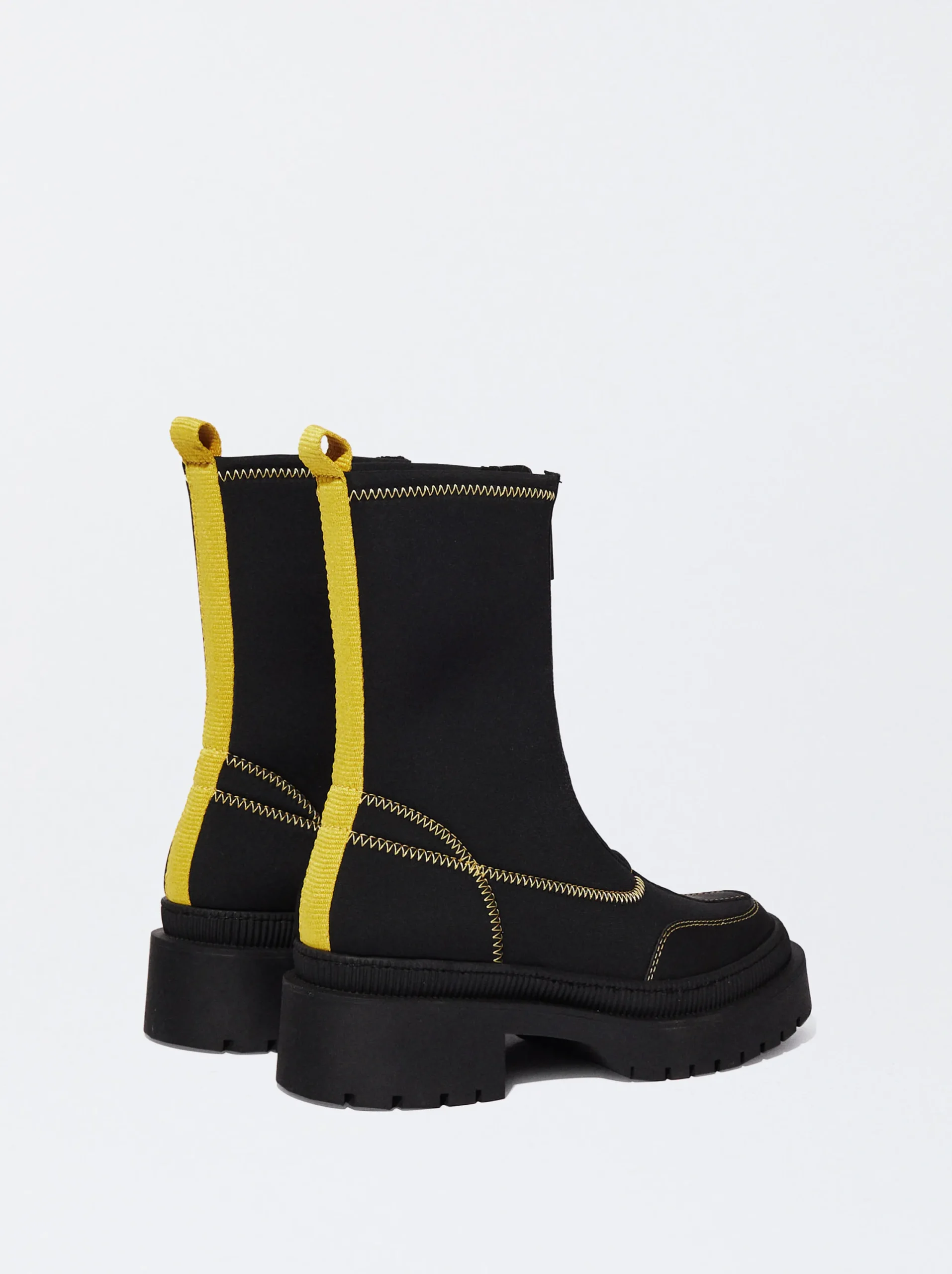 PARFOIS Botín Stretch Pespuntes Negro Cheap