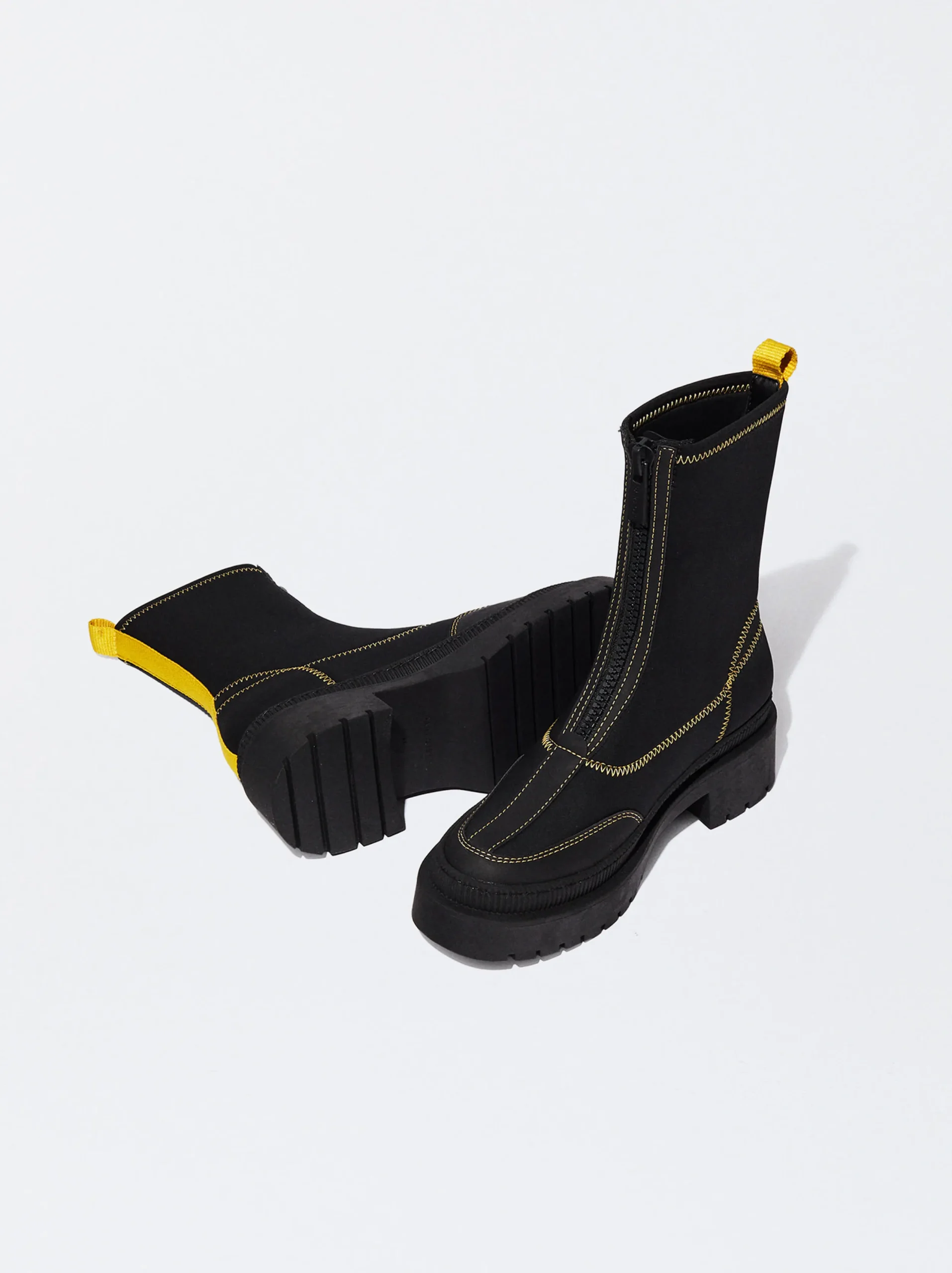 PARFOIS Botín Stretch Pespuntes Negro Cheap