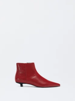 PARFOIS Botín Tacón Kitten Rojo Best Sale