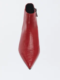 PARFOIS Botín Tacón Kitten Rojo Best Sale