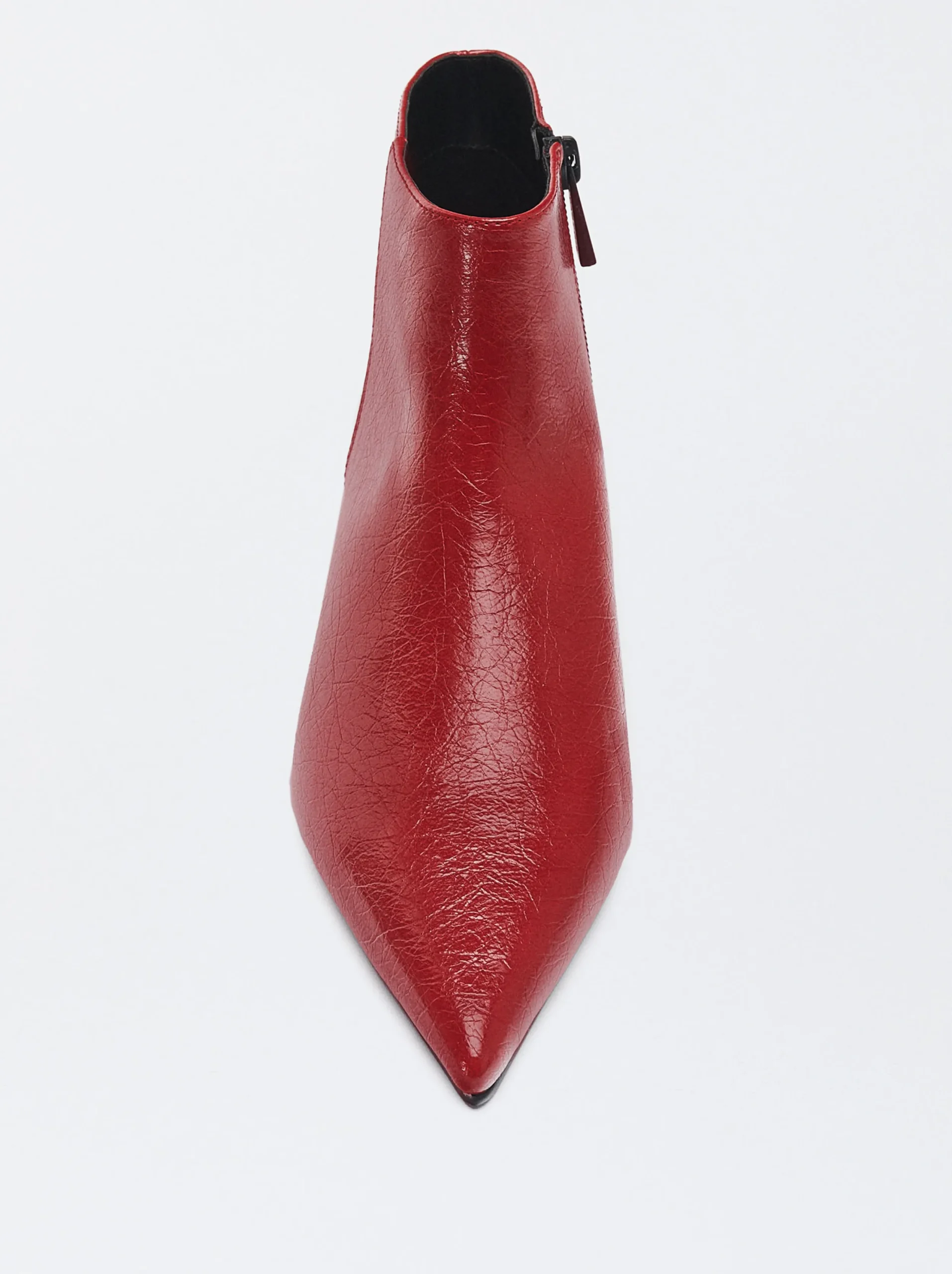PARFOIS Botín Tacón Kitten Rojo Best Sale