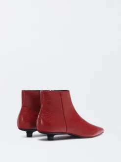 PARFOIS Botín Tacón Kitten Rojo Best Sale