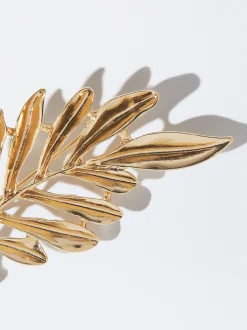 PARFOIS Broche Hoja Dorado Cheap