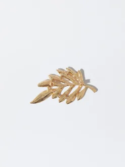 PARFOIS Broche Hoja Dorado Cheap