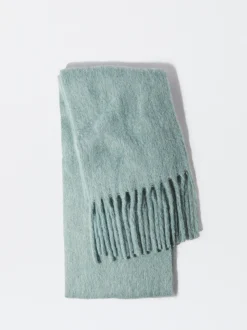 PARFOIS Bufanda Con Flecos Verde Online
