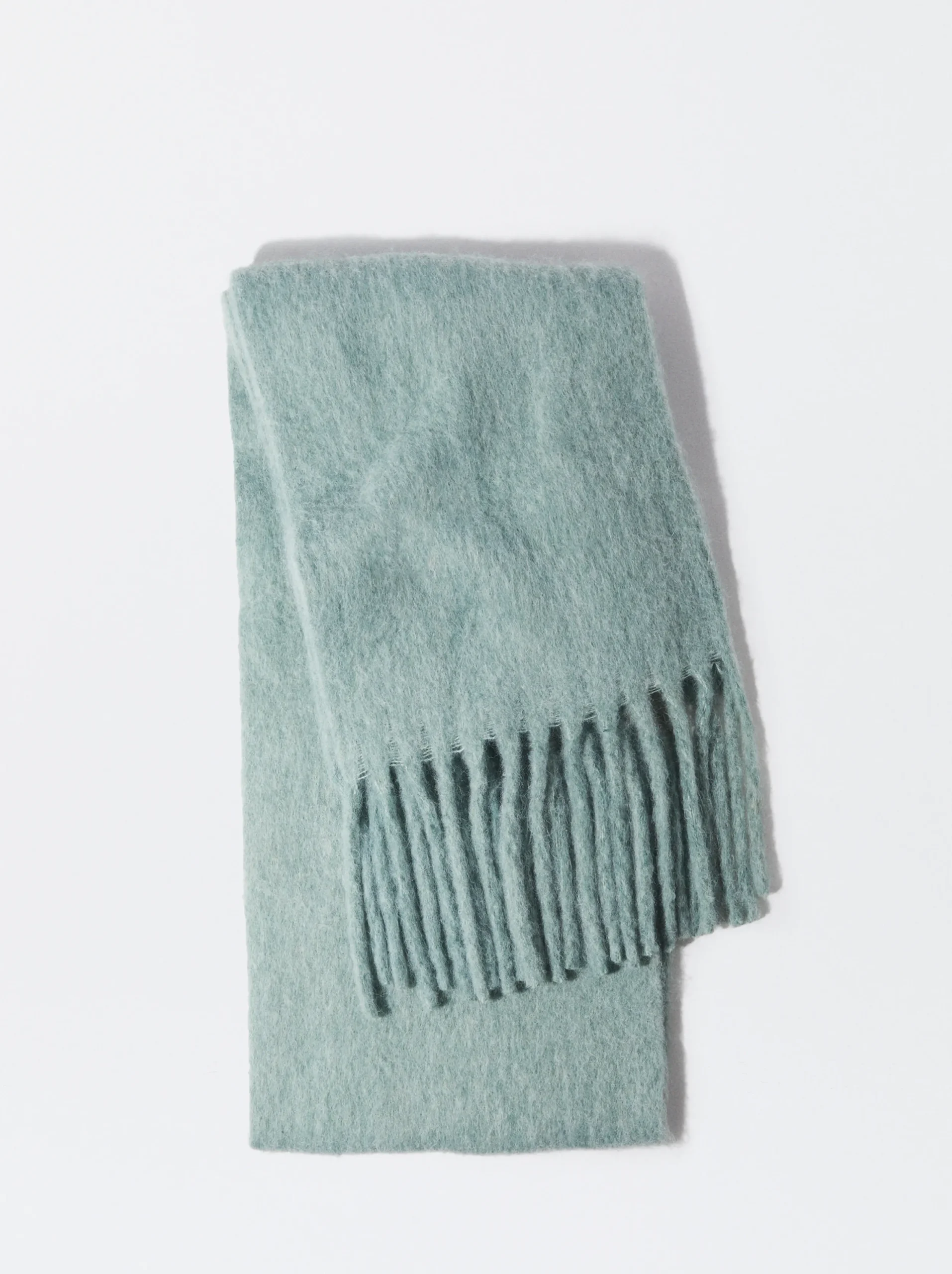 PARFOIS Bufanda Con Flecos Verde Online