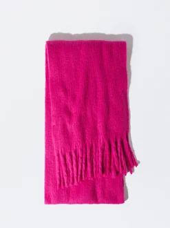 PARFOIS Bufanda Con Flecos Fucsia Cheap