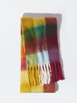 PARFOIS Bufanda Con Flecos Multicor Clearance
