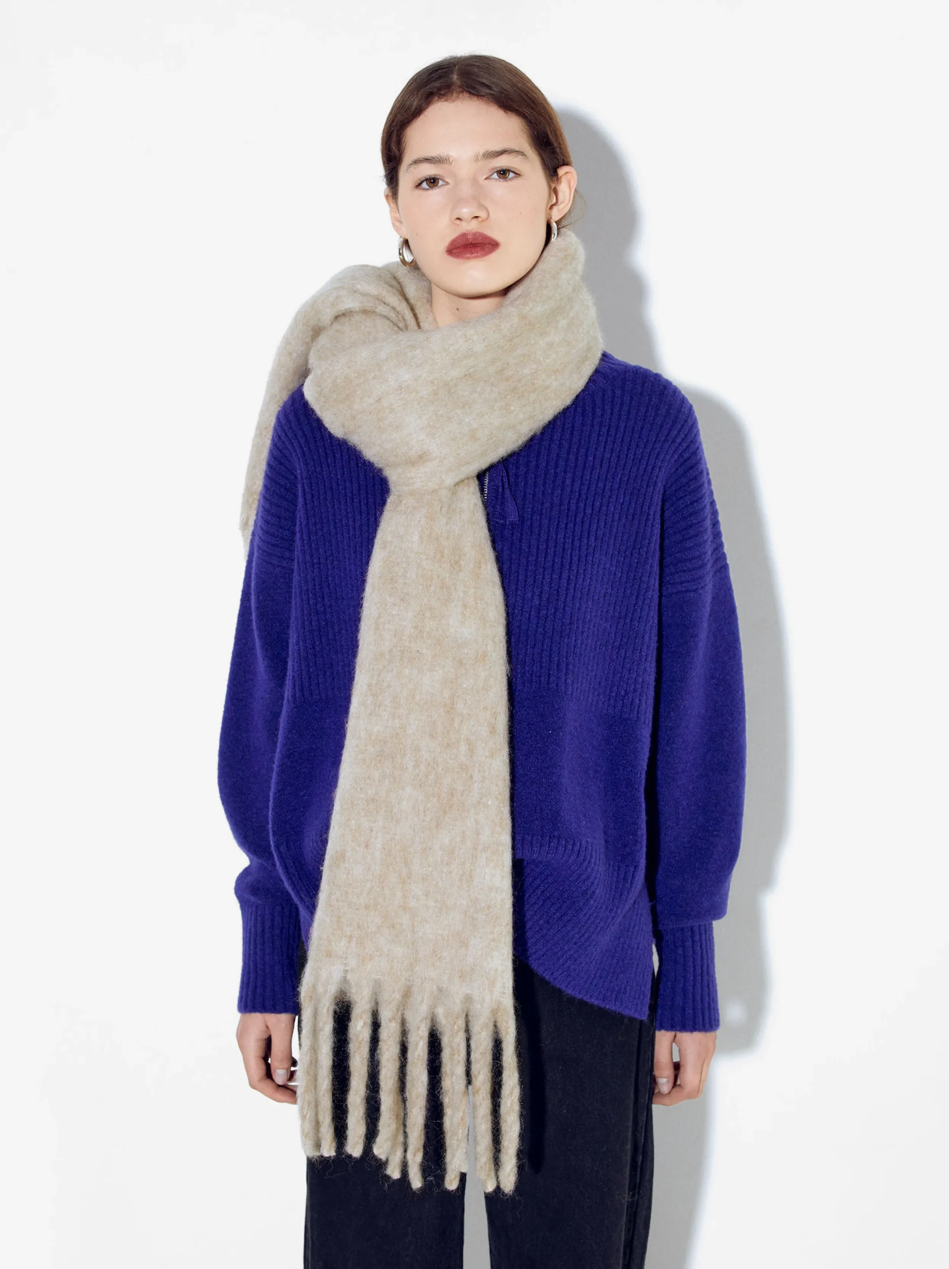 PARFOIS Bufanda Con Flecos Crudo Online