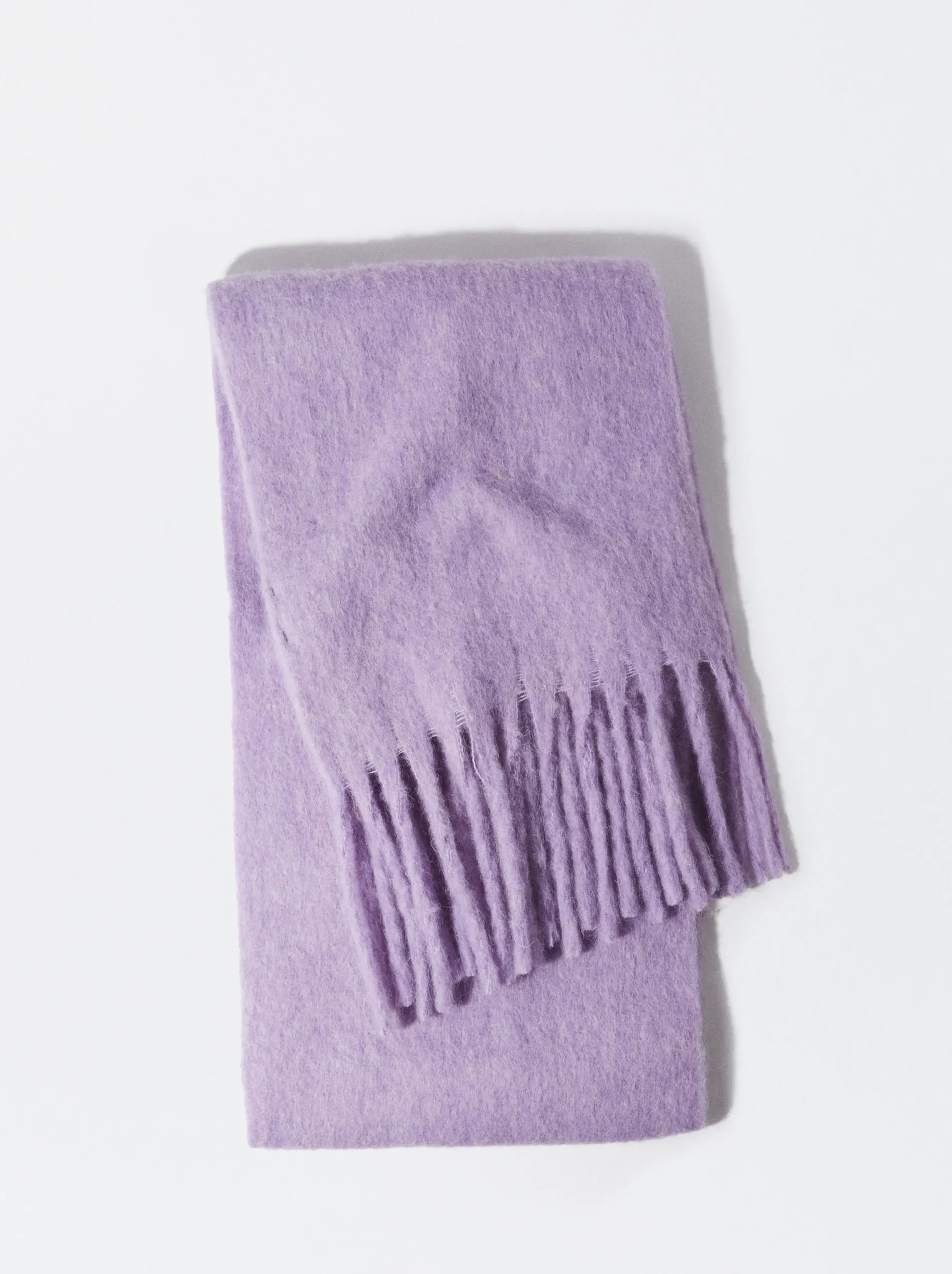 PARFOIS Bufanda Con Flecos Violeta Clearance