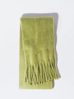 PARFOIS Bufanda Con Flecos Verde Clearance