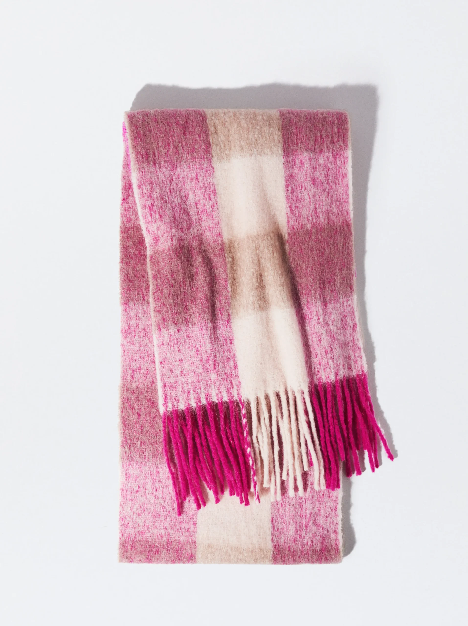 PARFOIS Bufanda Con Flecos Con Lana Y Alpaca Multicor Sale