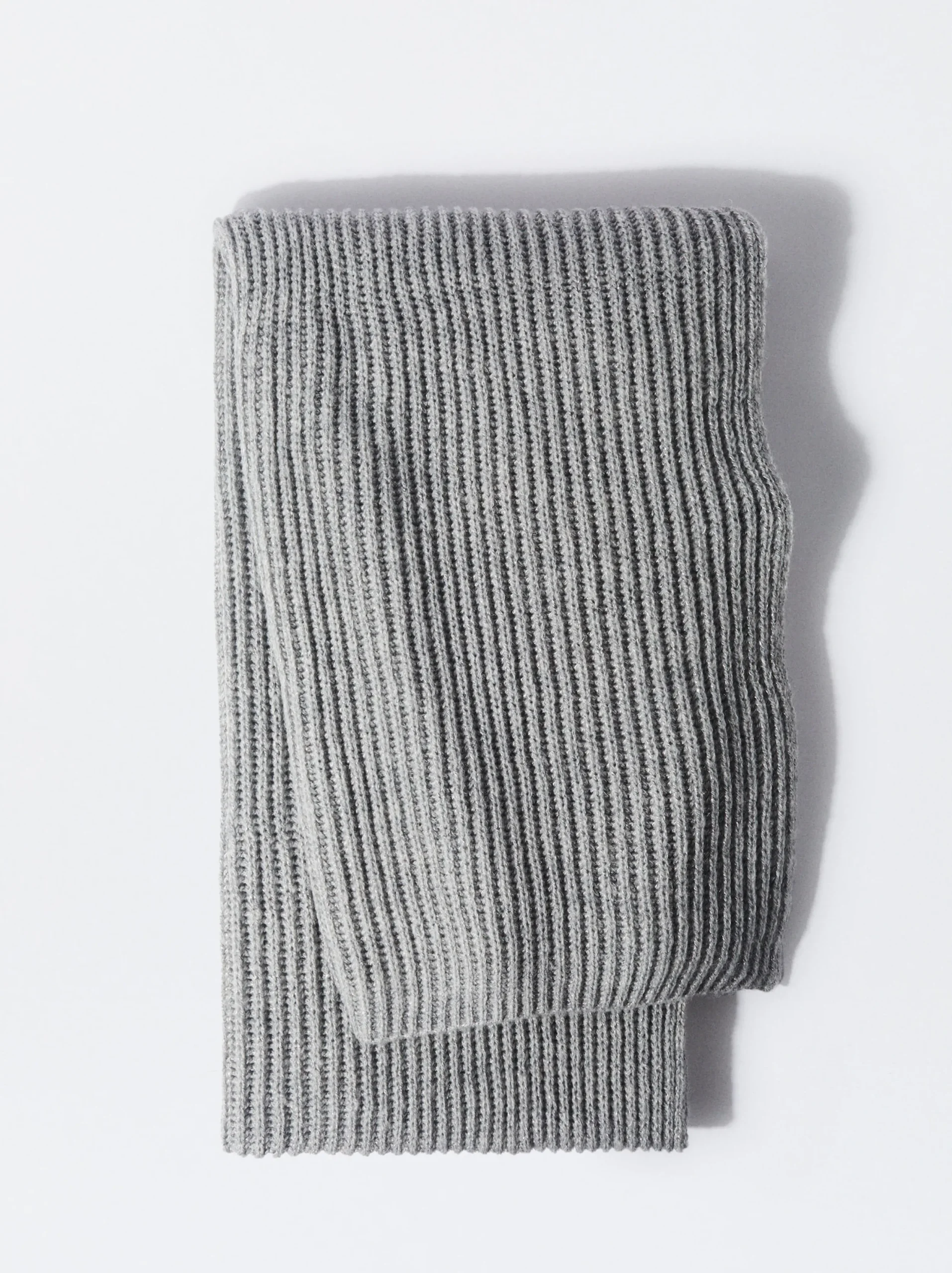 PARFOIS Bufanda Con Lúrex Gris Sale