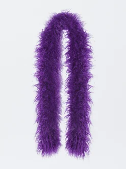 PARFOIS Bufanda Con Pelo Violeta Clearance