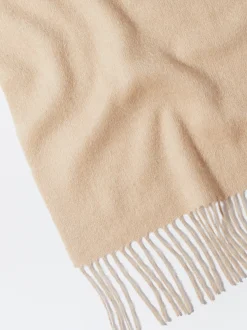 PARFOIS Bufanda De Lana Con Flecos Crudo Flash Sale