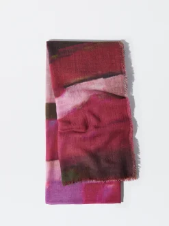 PARFOIS Bufanda De Lana Estampada Rosa Cheap