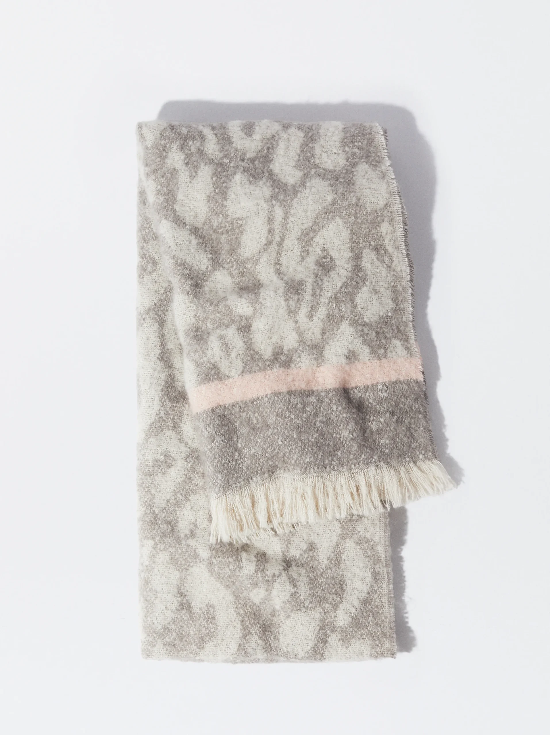 PARFOIS Bufanda Jacquard Animal Rosa Fashion