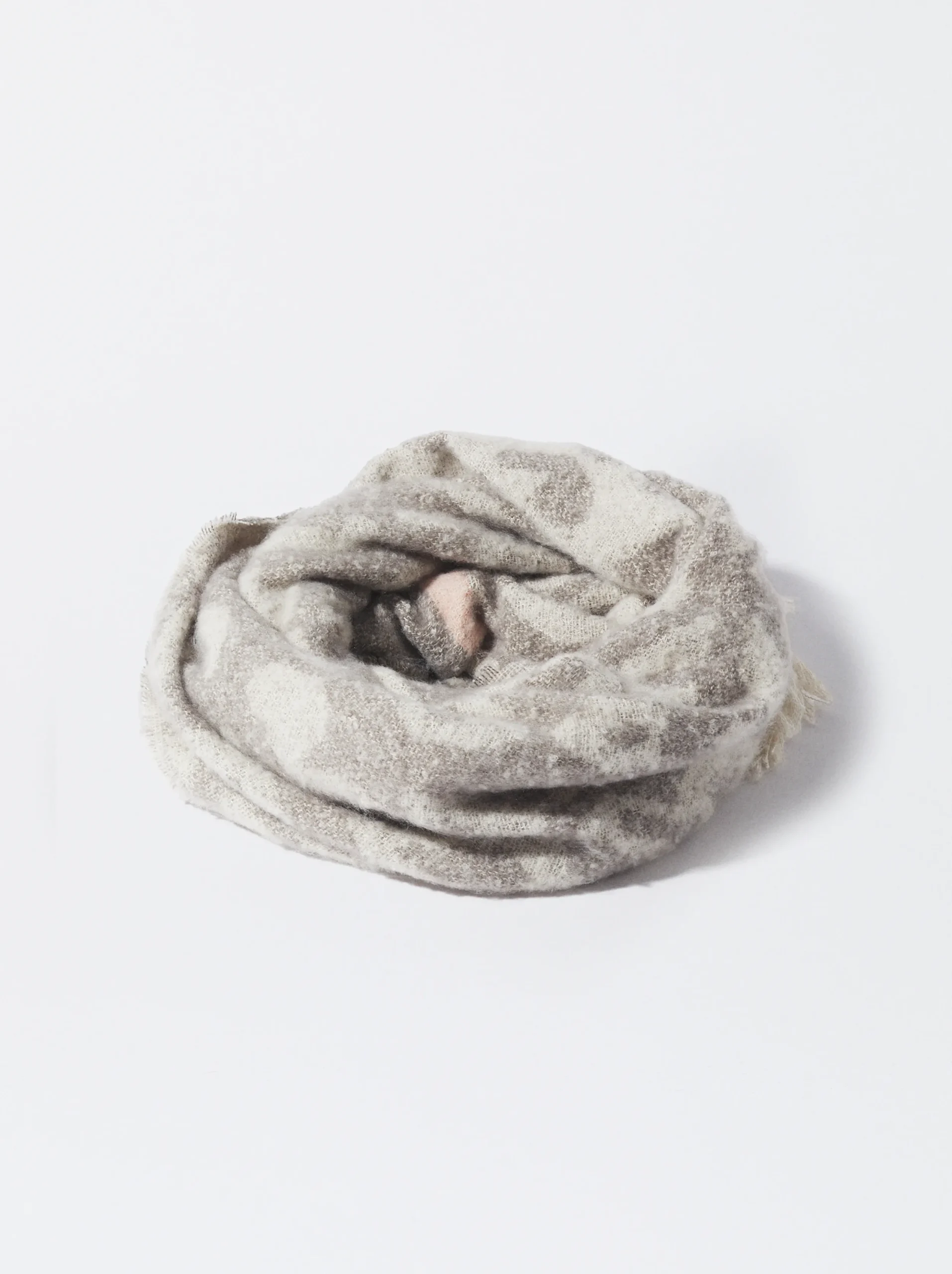 PARFOIS Bufanda Jacquard Animal Rosa Fashion