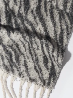 PARFOIS Bufanda Jacquard Animal Con Flecos Multicor Cheap