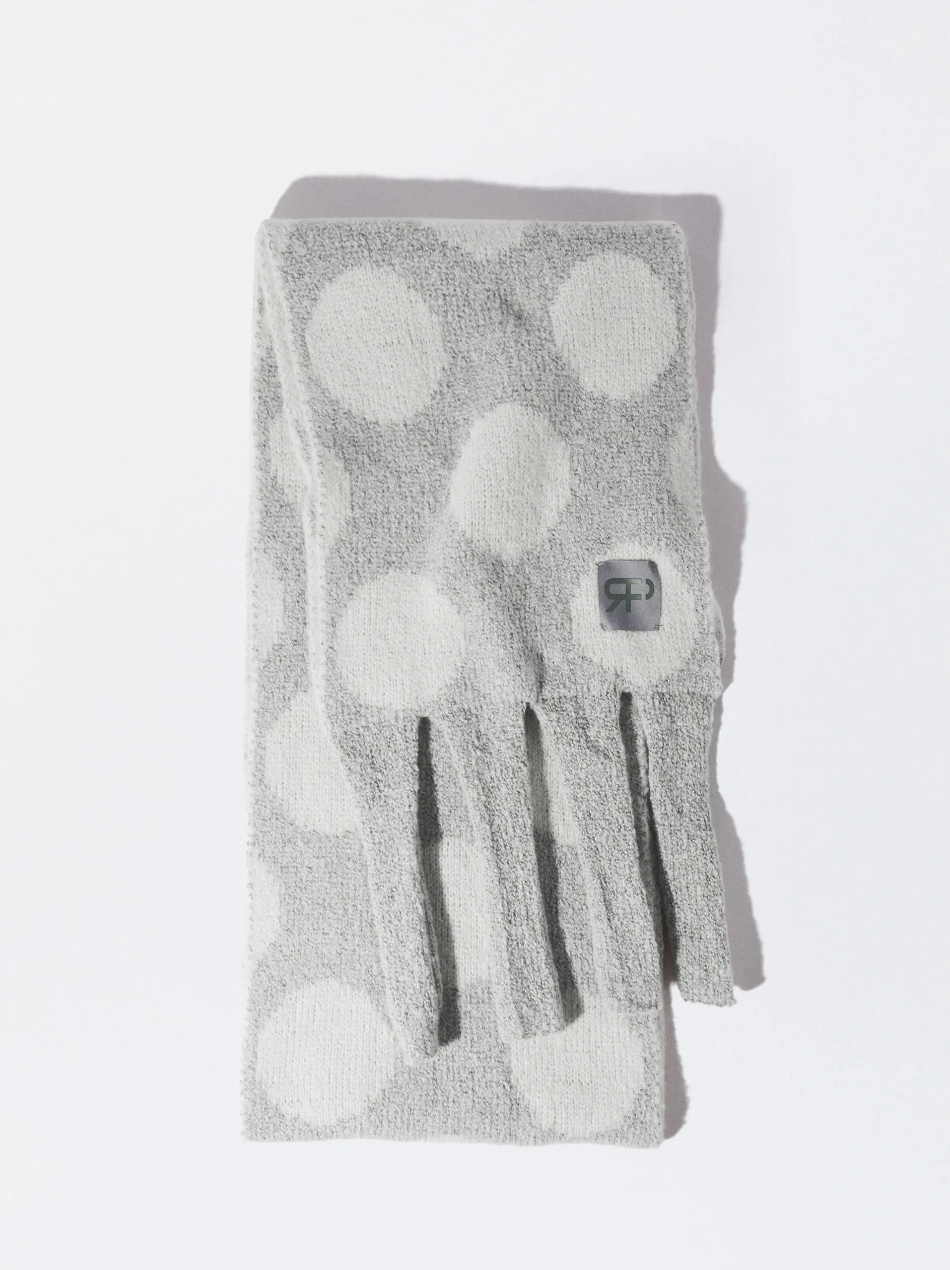 PARFOIS Bufanda Jacquard Maxi Con Flecos Crudo Fashion
