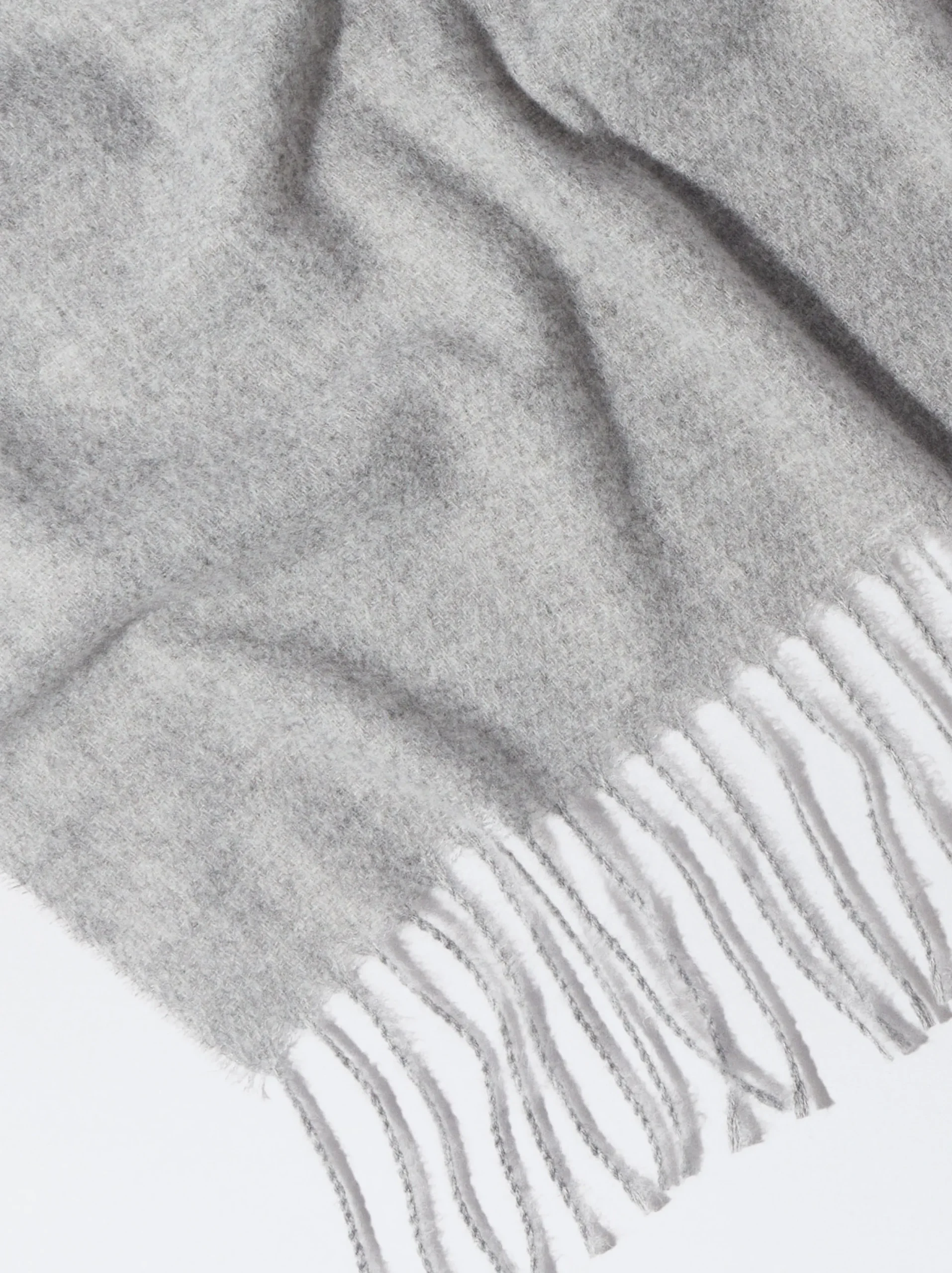 PARFOIS Bufanda Lisa Con Flecos Gris Best Sale