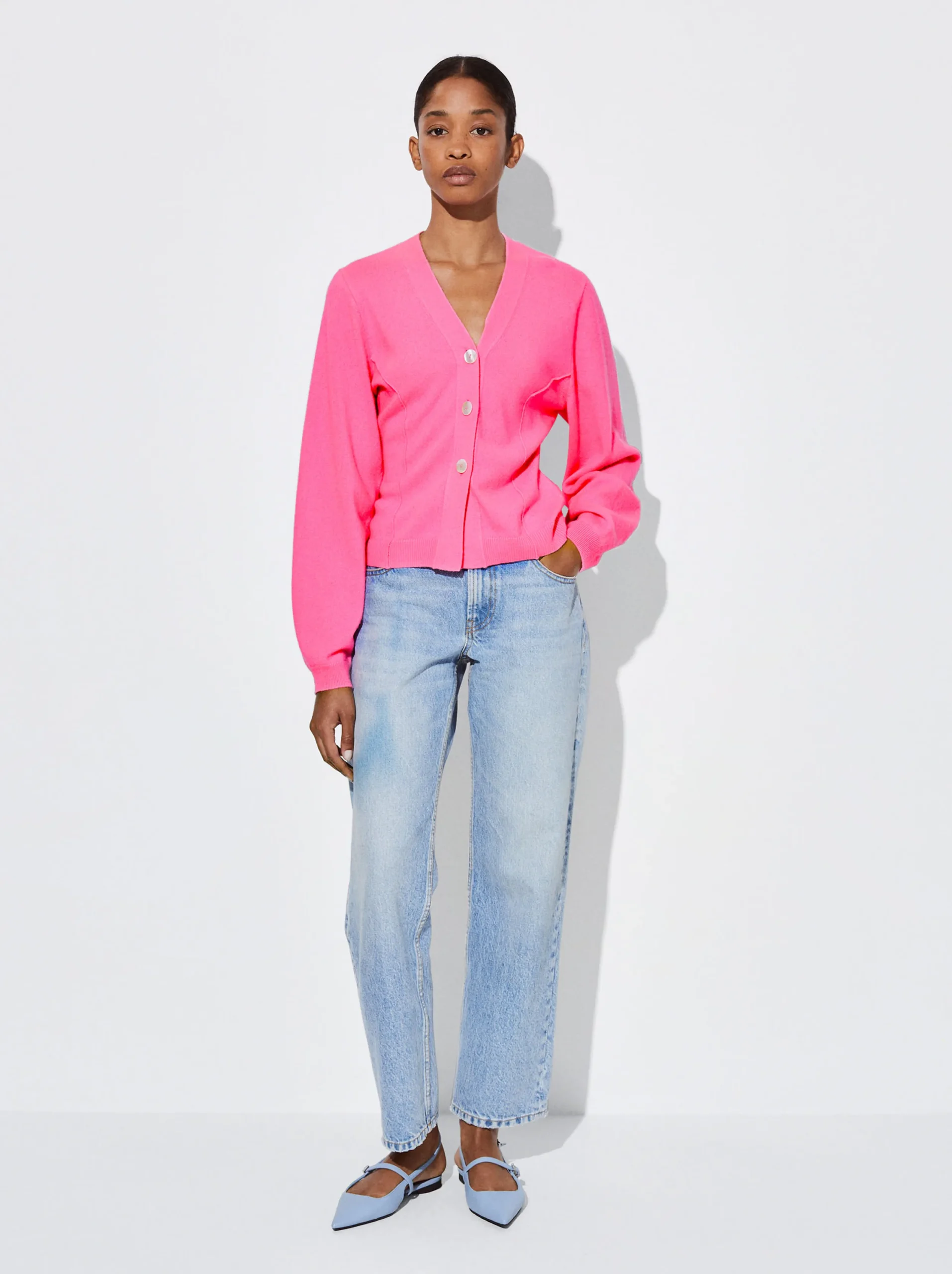 PARFOIS Cárdigan Cashmere Rosa Cheap