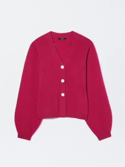 PARFOIS Cárdigan Cashmere Fucsia Best Sale