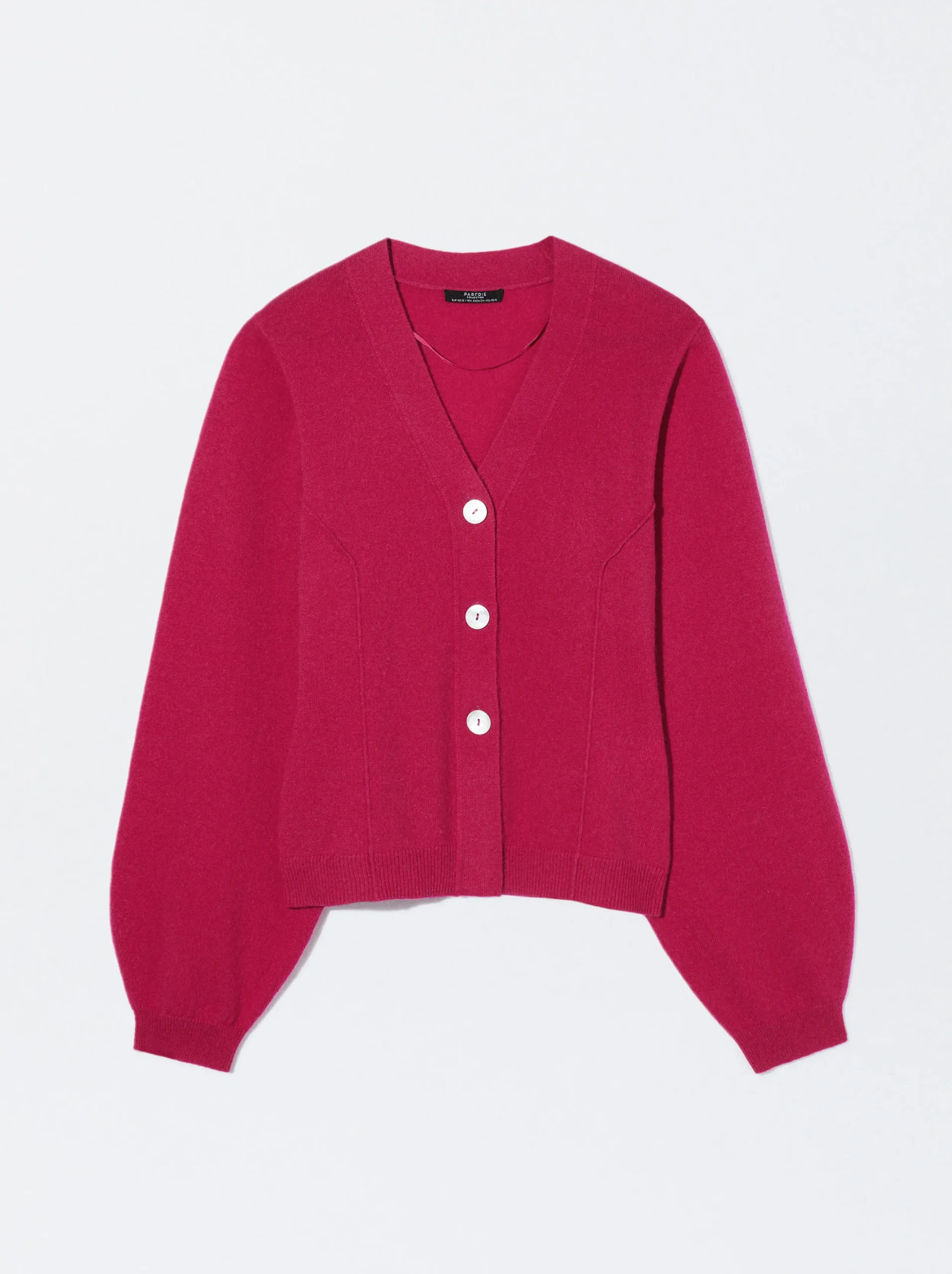 PARFOIS Cárdigan Cashmere Fucsia Best Sale