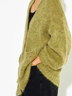 PARFOIS Cárdigan Con Mezcla De Lana Verde Best