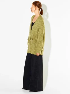 PARFOIS Cárdigan Con Mezcla De Lana Verde Best