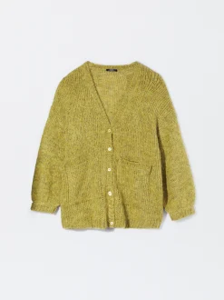 PARFOIS Cárdigan Con Mezcla De Lana Verde Best