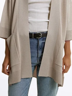 PARFOIS C&aacute;rdigan De Punto Beige Discount